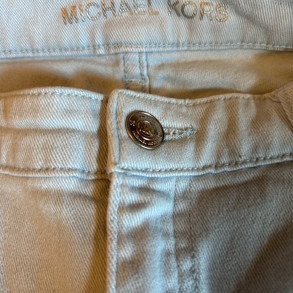 Michael Kors Light Blue Izzy Cropped Skinny Jeans Women's Size 10 - Picture 5 of 12